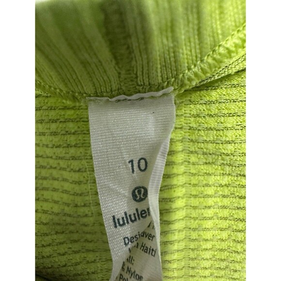Lululemon Top Women's Lucid Lime Run Swiftly Tech Short Sleeve Shirt Size 10 - Picture 10 of 10